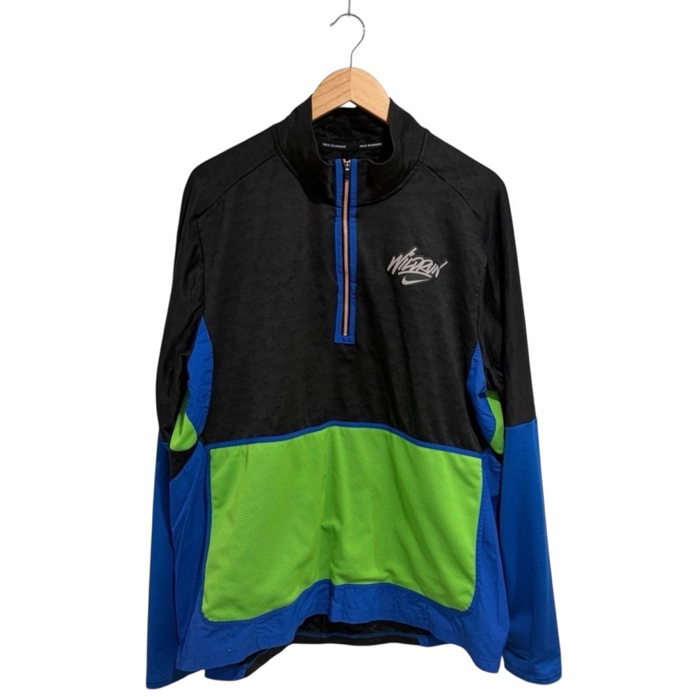 2/$25 Nike Running Men's Performance Jacket Collar Kangaroo Pouch Thumbholes